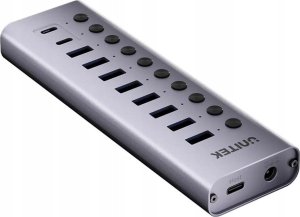 HUB USB Unitek Unitek Hub USB C/USB A 10w1 5Gbps z włącznikami portów 1