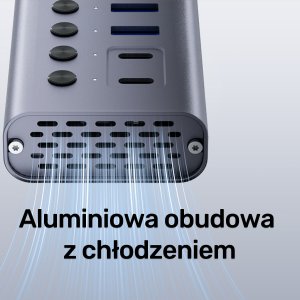 HUB USB Unitek H1315B01 2x USB-C  + 8x USB-A 3.0 (H1315B01-EU) 10