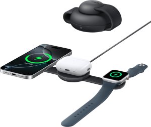 Ładowarka Anker ANKER MagGo Wireless Charging Station 3-in-1 Ladestation faltbar f�r iPhone und Apple Watch schwarz 2