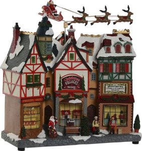 Dekoracja świąteczna Bigbuy Home Ozdoby świąteczne Home ESPRIT Wielokolorowy Muzyczne 34 X 15 X 32 cm 1