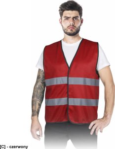 Reis KOS-COLOR - Kamizelka ostrzegawcza niebieska ,  biała , czarna , czerwona , granatowa , zielona - granatowy 2XL 3