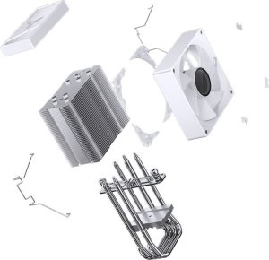 Chłodzenie CPU Jonsbo CR-1400 V2 Color Białe 15