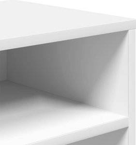 vidaXL Regał na książki, biały, 66x31x80 cm, materiał drewnopochodny 7