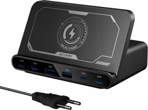 Ładowarka Blitzwolf Stacja ładująca BW-S27 160W, 2xUSB-A, 4xUSB-C, 15W (czarna) 2
