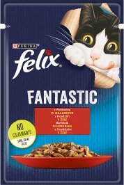 Felix FELIX Wołowina w galaretce - saszetka 85g 1