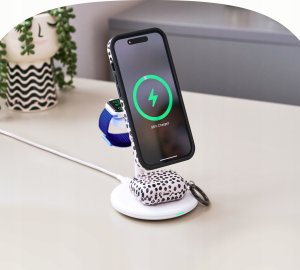 Ładowarka Green Cell Greencell MagScape Ładowarka Indukcyjna Stand 3w1 MagSafe do iPhone, Apple Watch, AirPods i innych słuchawek bezprzewodowych 6