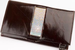 Swarovski portfel z kamieniami swarovskiego CV 140 brązowy CV 140 1