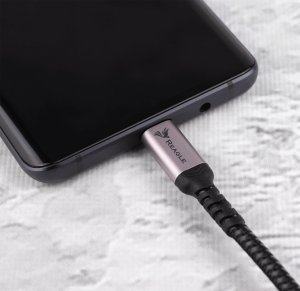 Reagle Kabel USB C PD 240W 5A do iPhone 15 16, MacBook Pro Air QC 4.0 1M 6