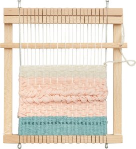 Micki Drewniane krosno dla dzieci, ramka do tkania, kreatywna zabawka nauka 4