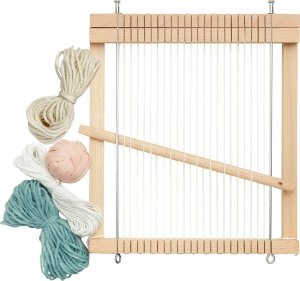 Micki Drewniane krosno dla dzieci, ramka do tkania, kreatywna zabawka nauka 6