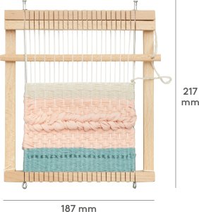 Micki Drewniane krosno dla dzieci, ramka do tkania, kreatywna zabawka nauka 7