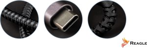 Kabel USB Reagle USB-C - USB-C 3 m Czarny 5