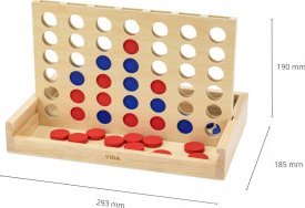 LeanToys Viga 44743 Gra logiczna - 4 oczka 4
