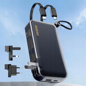 Powerbank Dudao Ładowarka z powerbankiem Dudao K25 2in1 10000mAh z 3 wtyczkami - szara 2