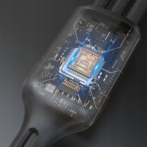 Dudao Kabel z ładowarką do Apple Watch Dudao A12Max+ PD 100W 3w1: USB-C Lightning 1,2m - czarny 3