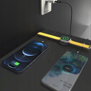 Dudao Kabel z ładowarką do Apple Watch Dudao A12Max+ PD 100W 3w1: USB-C Lightning 1,2m - czarny 5