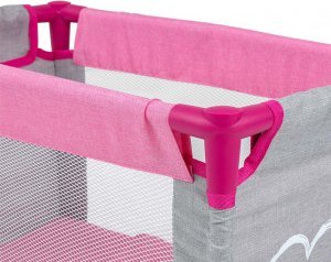 Milly Mally Łóżeczko dla lalek Lisa Prestige Pink 3