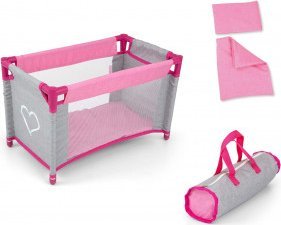 Milly Mally Łóżeczko dla lalek Lisa Prestige Pink 8
