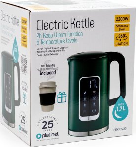 Czajnik Platinet PEKR723G + Kubek Zielony 3