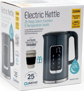 Czajnik Platinet PEKR723GR + Kubek Szary 3