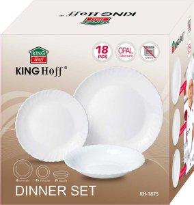 KingHoff KOMPLET OBIADOWY OPAL DLA 6 OSÓB 18 ELEM. KINGHOFF KH-1875 8