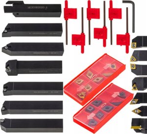 Falontech ZESTAW NOŻY TOKARSKICH SKŁADANYCH NÓŻ TOKARSKI 20 X 20 MM 28 szt FT028020 1