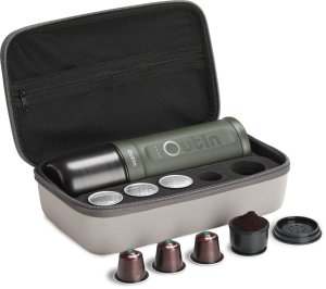Przenośny ekspres do kawy Outin Nano Bundle (OTEM-01-FG-Bag) 100 W zielony 4