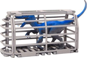 LeanToys Samolot Awionetka Transport Dinozaurów Klatka Rozkręcany Zielony 3
