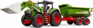 Bruder Traktor z ładowaczem czołowym i przyczepą BRUDER 3