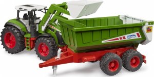 Bruder Traktor z ładowaczem czołowym i przyczepą BRUDER 4