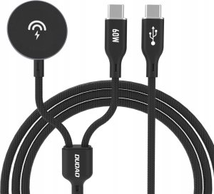 Ładowarka Dudao Ładowarka 2 w 1 Dudao A12MaxC PD60W do Apple Watch / USB-C - czarna 1
