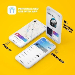 Słuchawki Niceboy Słuchawki bezprzewodowe nauszne Hive XL 3 czarno-niebieski 7