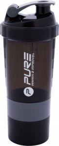 Victoria Sport BIDON FITNESS SHAKER 500ML BLACK/GREY PURE 2 IMPROVE 2