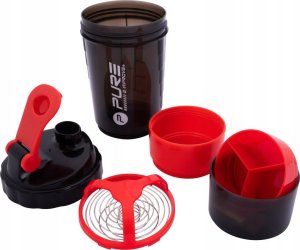 Victoria Sport BIDON FITNESS SHAKER 500ML GREY/RED PURE 2 IMPROVE 4