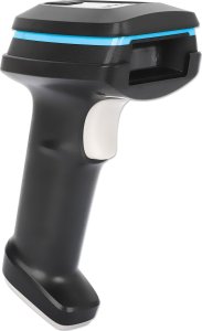 Manhattan 2D Long Range LED-Barcodescanner 50 mm Scanreichweite abnehmbares 1,8 m USB-A-Kabel 60 Scans/sec. 100K Lux Schutzart IP52 2