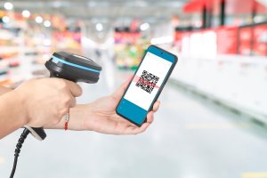 Manhattan 2D Long Range LED-Barcodescanner 50 mm Scanreichweite abnehmbares 1,8 m USB-A-Kabel 60 Scans/sec. 100K Lux Schutzart IP52 7