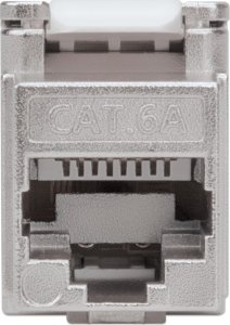 Intellinet Network Solutions INTELLINET Cat6a-Modularbuchse FTP Keystone Jack werkzeuglos silber 4