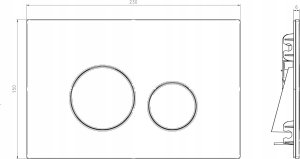 KAN-therm JOMO PRZYCISK SWITCH CZARNY MAT 2