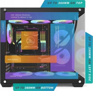 Obudowa Darkflash C285P czarna 8