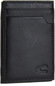 Camel Active CAMEL ACTIVE Small Slim skórzany portfel, etui czarny 286-705 60 RFID 1