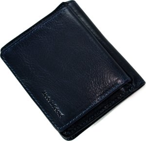 Bartex BARTEX 10098D skórzany portfel granatowy ochrona RFID 10098D 4