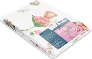Sensillo PRZEŚCIERADŁO DRUKOWANE MIŚ W KWIATACH 60 X 120 CM 3