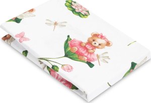 Sensillo PRZEŚCIERADŁO DRUKOWANE MIŚ W KWIATACH 60 X 120 CM 4