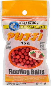 Cukk Puffi przynęta 15g pływające chrupki Truskawka 2