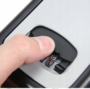 Hello Case Sejf na Klucze Mini Metalowy Ścienny Mały Skrzynka Skrytka Szafka na Kod 4