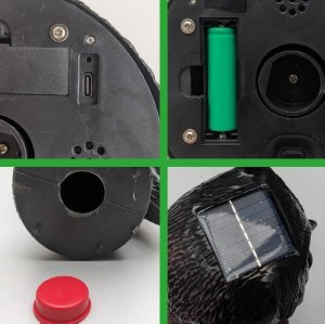 Garden King Solarny odstraszacz ptaków gołębi szpaków Sowa SONIC 3w1 z ruchomą głową 4