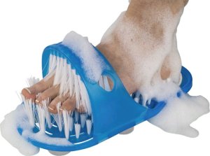 Well Life Szczotka do pedicure z pumeksem do mycia i masażu stóp pod prysznic 2