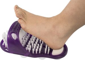 Well Life Szczotka do pedicure z pumeksem do mycia i masażu stóp pod prysznic 3