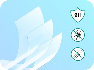 Nuxie Szkło Hybrydowe do Tesla 3 Highland (Przedni Ekran, Ceramiczne, Ochronne) 4