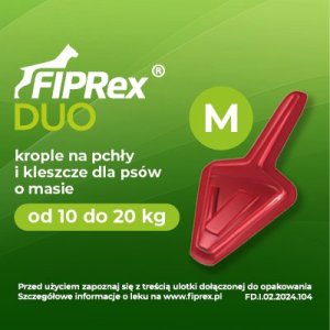 TropiDog VET-AGRO FIPREX DUO M 134 mg + 120,6 mg roztwór do nakrapiania dla psów 4
